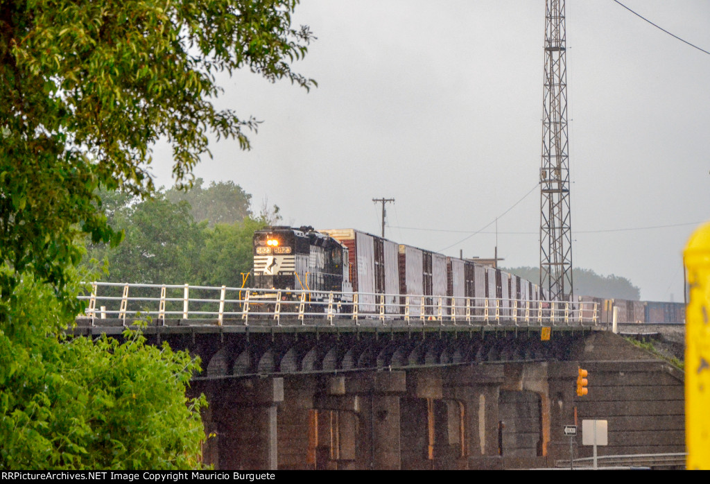 NS GP38-3 Locomotive in the yard